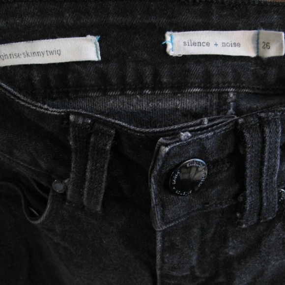 ANTHRO SILENCE + NOISE High Rise Skinny Twig 26 - Picture 2 of 12